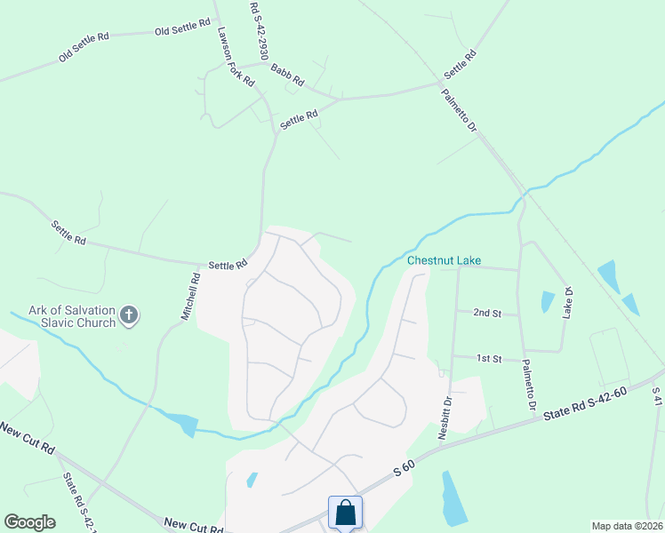 map of restaurants, bars, coffee shops, grocery stores, and more near 38 Chestnut Ridge Drive in Inman