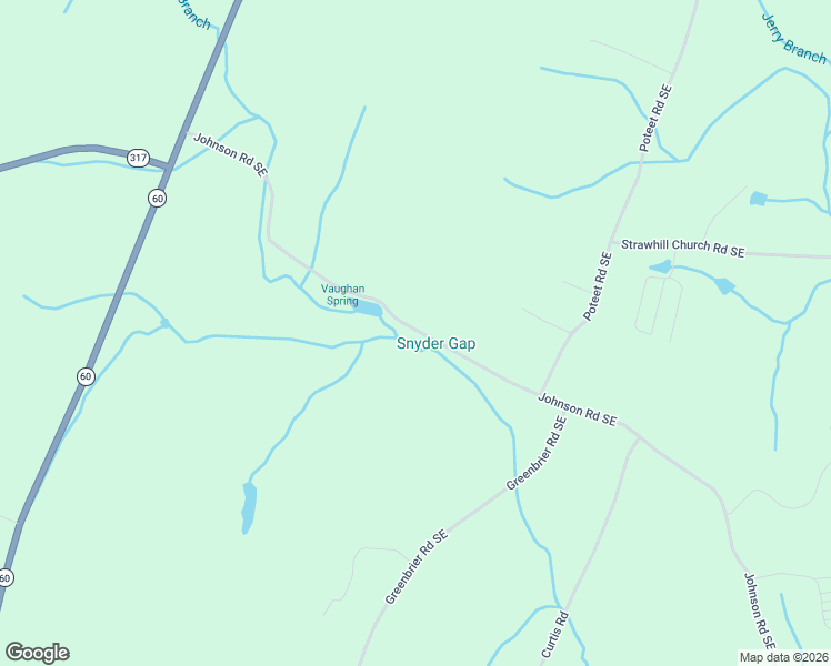 map of restaurants, bars, coffee shops, grocery stores, and more near 611 Johnson Road Southeast in Cleveland