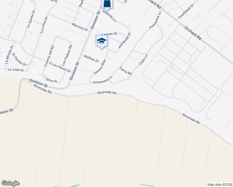 map of restaurants, bars, coffee shops, grocery stores, and more near 665 Riverside Road in Nipomo