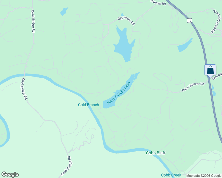 map of restaurants, bars, coffee shops, grocery stores, and more near 1105 Old Evans Road in Murphy