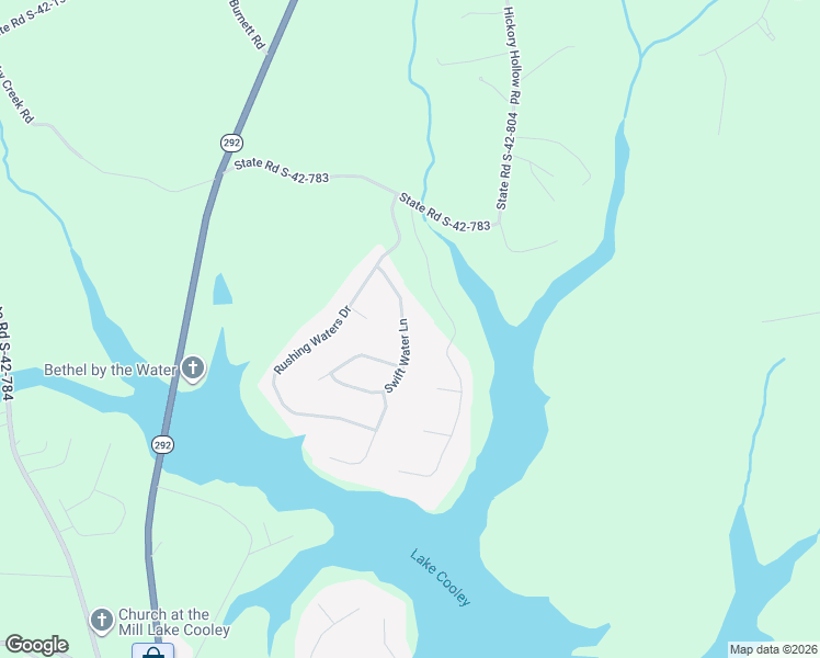 map of restaurants, bars, coffee shops, grocery stores, and more near 326 Swift Water Lane in Inman