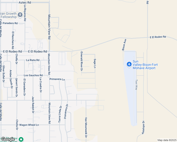 map of restaurants, bars, coffee shops, grocery stores, and more near 2205 Mullholland Rd in Fort Mohave