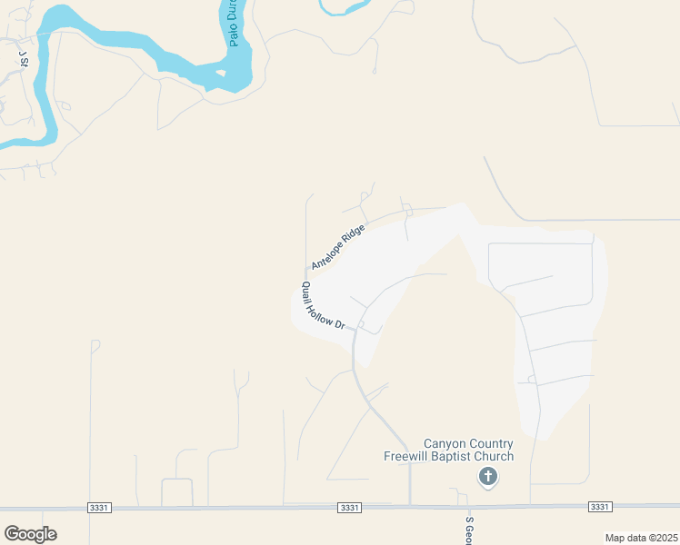 map of restaurants, bars, coffee shops, grocery stores, and more near 3101 Antelope Ridge in Canyon