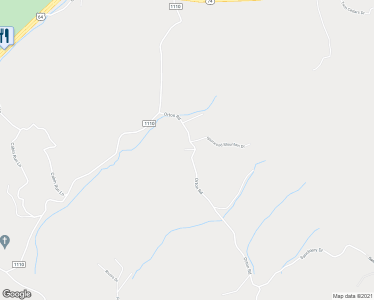 map of restaurants, bars, coffee shops, grocery stores, and more near 50 Pine Bough Road in Murphy