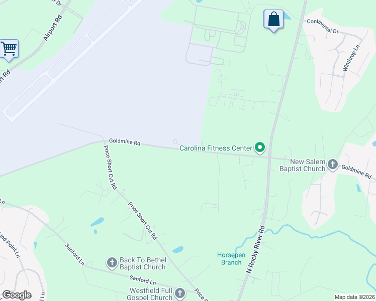 map of restaurants, bars, coffee shops, grocery stores, and more near 3470 Goldmine Road in Monroe