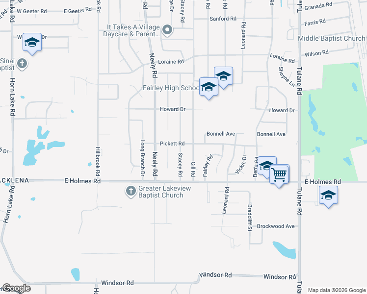 map of restaurants, bars, coffee shops, grocery stores, and more near 321 Pickett Road in Memphis