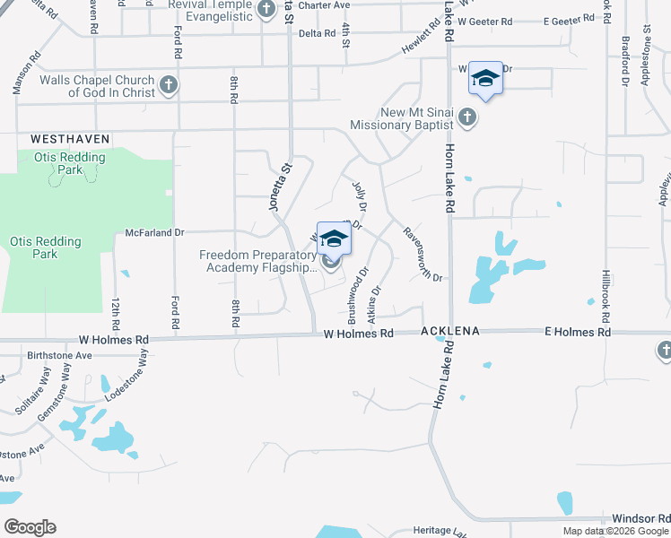 map of restaurants, bars, coffee shops, grocery stores, and more near 5132 Jonetta Street in Memphis