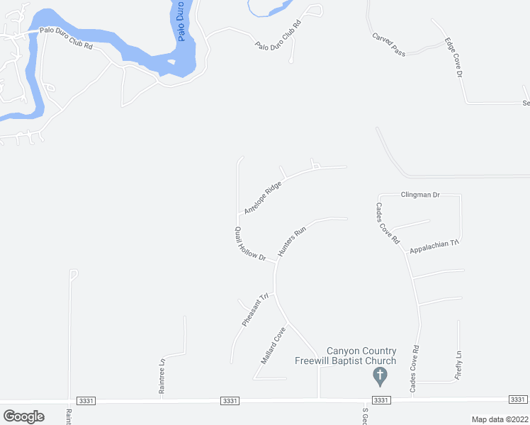 map of restaurants, bars, coffee shops, grocery stores, and more near 3101 Antelope Ridge in Canyon