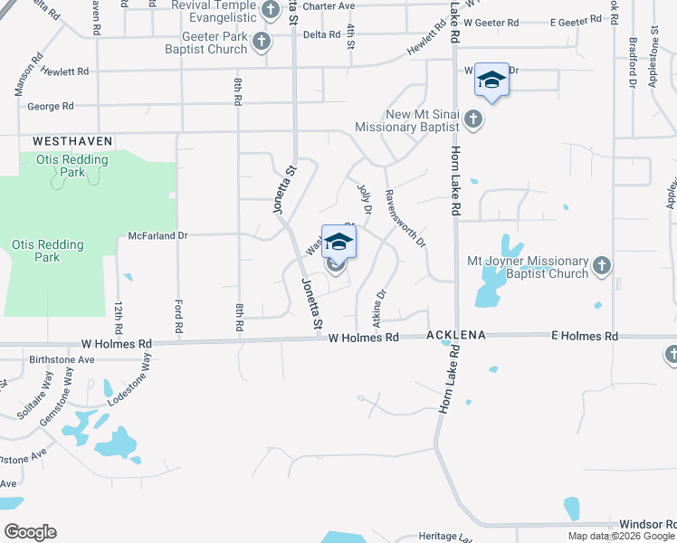 map of restaurants, bars, coffee shops, grocery stores, and more near 5132 Jonetta Street in Memphis