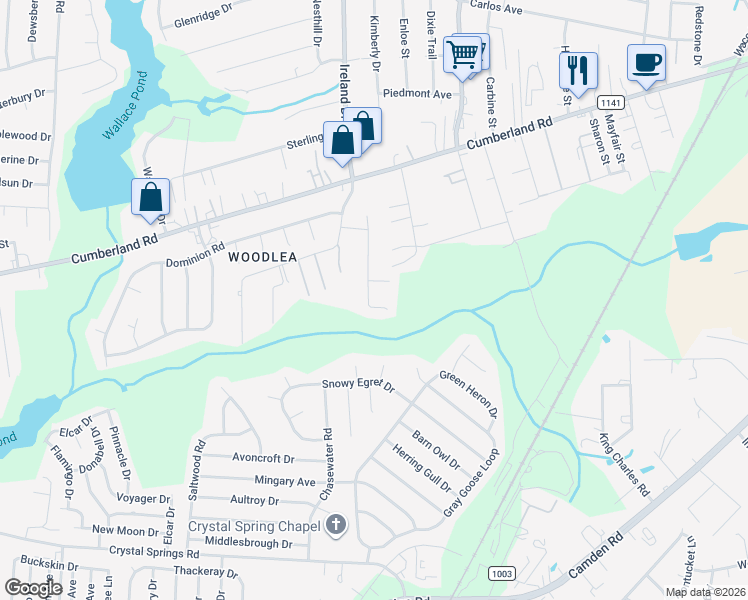 map of restaurants, bars, coffee shops, grocery stores, and more near 2574 Previs Drive in Fayetteville