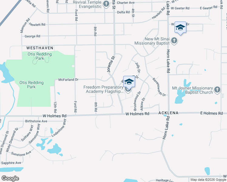 map of restaurants, bars, coffee shops, grocery stores, and more near 362 Atkins Cove in Memphis