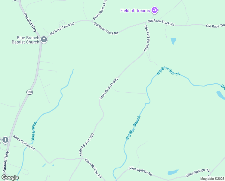 map of restaurants, bars, coffee shops, grocery stores, and more near 311 Blue Branch Road in Gaffney