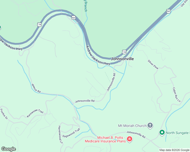 map of restaurants, bars, coffee shops, grocery stores, and more near 222 Moonlight Ridge in Murphy