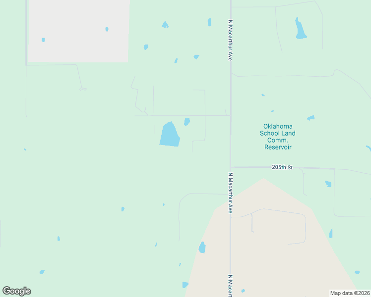 map of restaurants, bars, coffee shops, grocery stores, and more near 20543 Goldenrod Lane in Blanchard