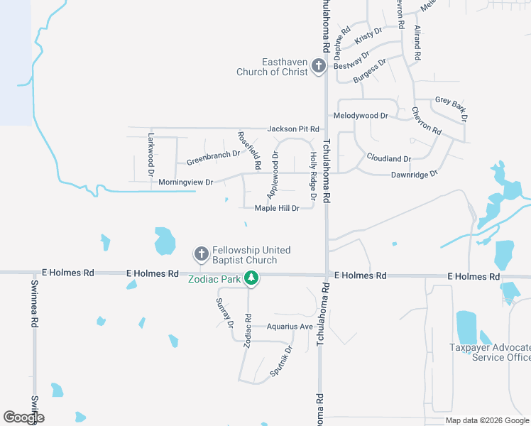map of restaurants, bars, coffee shops, grocery stores, and more near 3165 Maple Hill Drive in Memphis