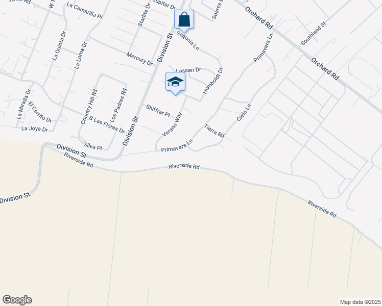 map of restaurants, bars, coffee shops, grocery stores, and more near 1561 Cielo Lane in Nipomo