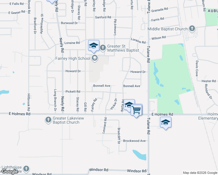 map of restaurants, bars, coffee shops, grocery stores, and more near 430 Bonnell Avenue in Memphis