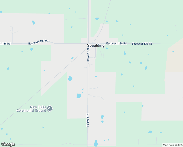 map of restaurants, bars, coffee shops, grocery stores, and more near 3832 North 369 Road in Spaulding