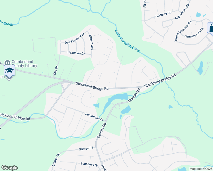 map of restaurants, bars, coffee shops, grocery stores, and more near 6413 Majestic Ct in Fayetteville