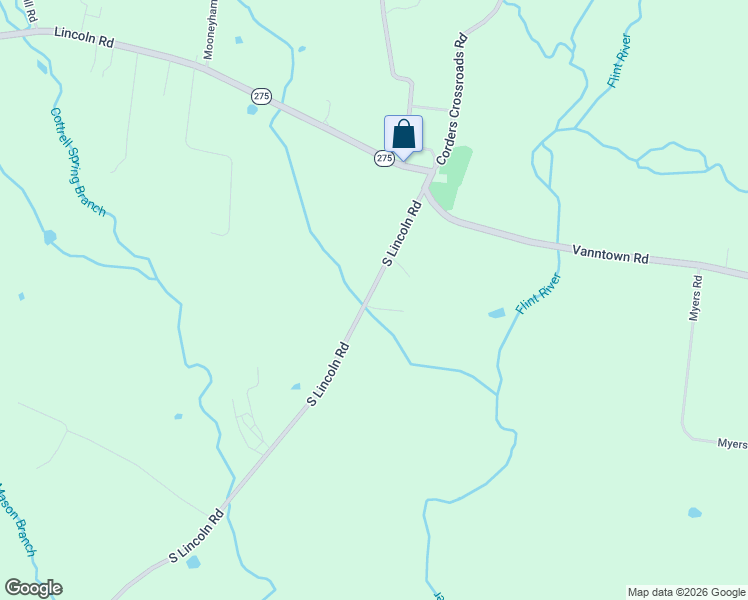 map of restaurants, bars, coffee shops, grocery stores, and more near 32 South Lincoln Road in Fayetteville