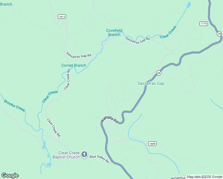 map of restaurants, bars, coffee shops, grocery stores, and more near 471 Highlands View Road in Highlands