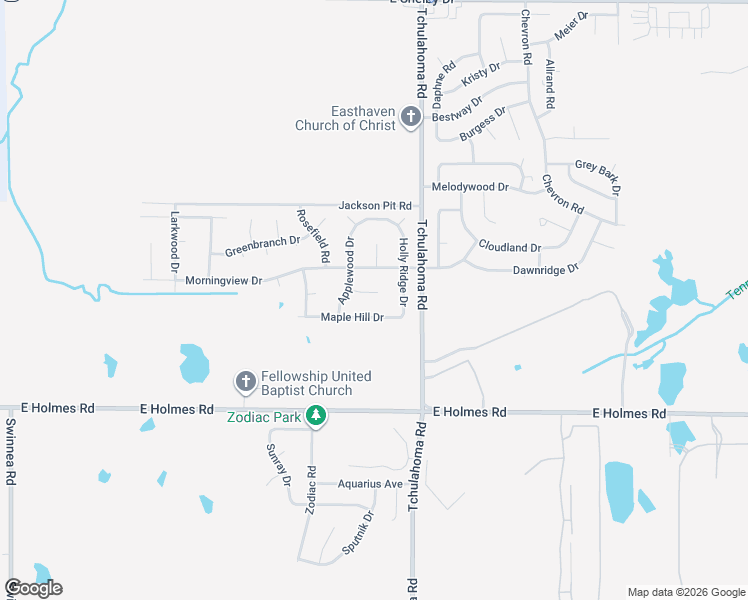 map of restaurants, bars, coffee shops, grocery stores, and more near 3213 Applewood Cove in Memphis