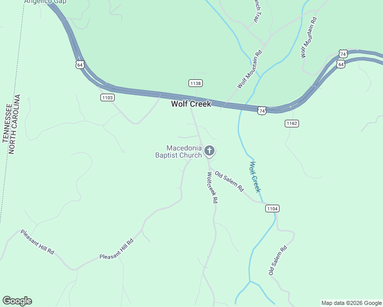 map of restaurants, bars, coffee shops, grocery stores, and more near 106 Pleasant Hill Road in Murphy