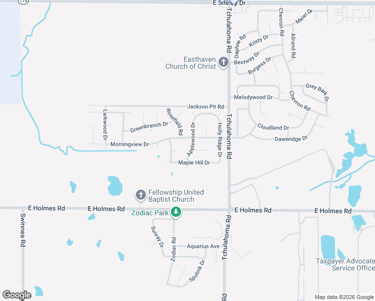 map of restaurants, bars, coffee shops, grocery stores, and more near 5072 Applewood Drive in Memphis