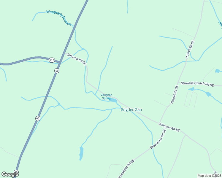 map of restaurants, bars, coffee shops, grocery stores, and more near 611 Johnson Road Southeast in Cleveland