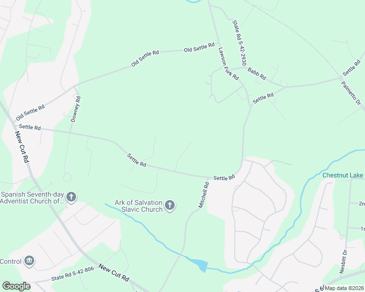 map of restaurants, bars, coffee shops, grocery stores, and more near 123 Settle Station Run in Inman