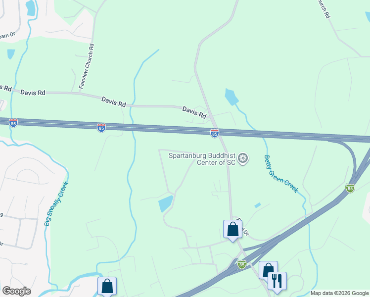 map of restaurants, bars, coffee shops, grocery stores, and more near 213 State Road S-42-8449 in Spartanburg