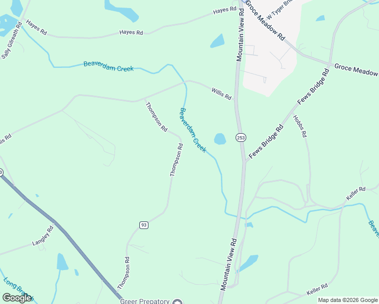 map of restaurants, bars, coffee shops, grocery stores, and more near 315 Thompson Road in Taylors