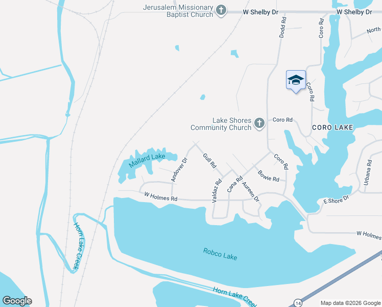 map of restaurants, bars, coffee shops, grocery stores, and more near 5030 Gull Road in Memphis