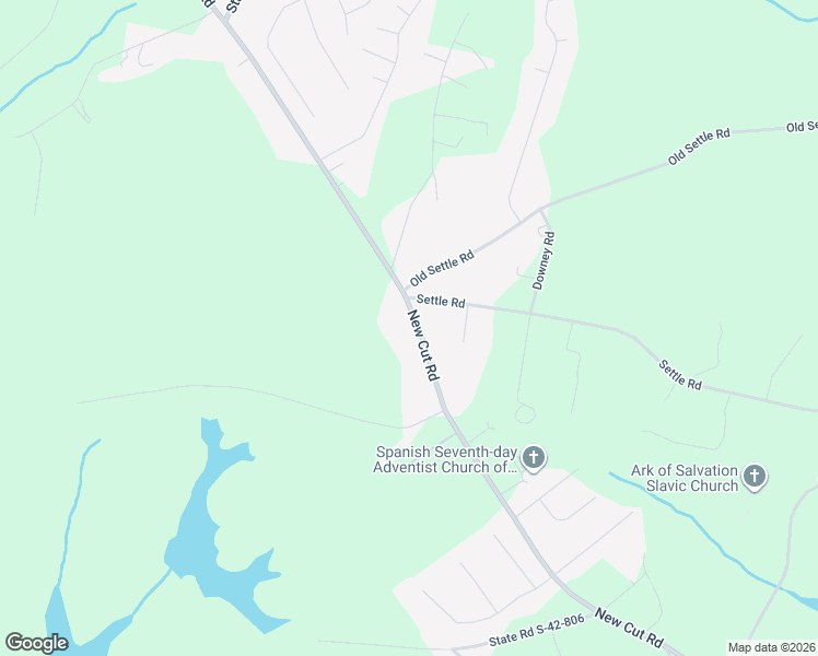 map of restaurants, bars, coffee shops, grocery stores, and more near 3671 New Cut Road in Inman