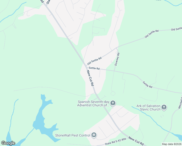 map of restaurants, bars, coffee shops, grocery stores, and more near 1571 Settle Road in Inman