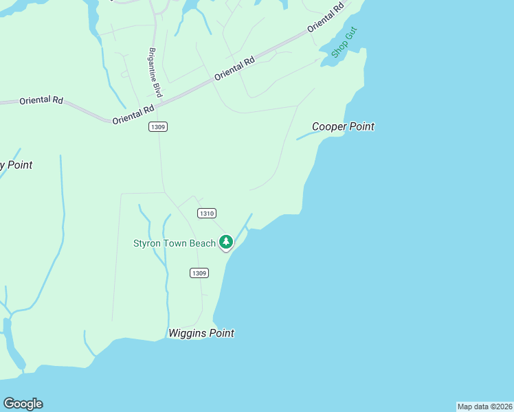 map of restaurants, bars, coffee shops, grocery stores, and more near 353 Wind Lake Road in Oriental