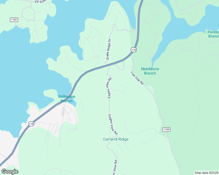 map of restaurants, bars, coffee shops, grocery stores, and more near 231 Eagles View Road in Hayesville