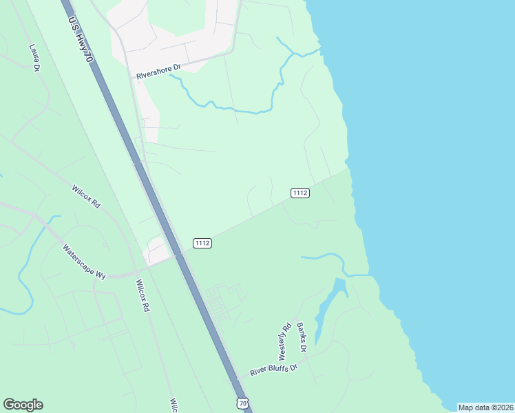map of restaurants, bars, coffee shops, grocery stores, and more near 208 East Camp Kiro Road in New Bern