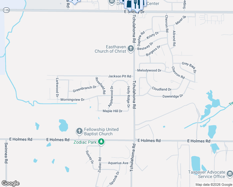 map of restaurants, bars, coffee shops, grocery stores, and more near 3210 Morningview Drive in Memphis