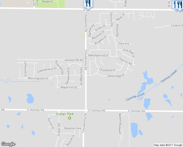 map of restaurants, bars, coffee shops, grocery stores, and more near 5020 Tradewind Terrace in Memphis