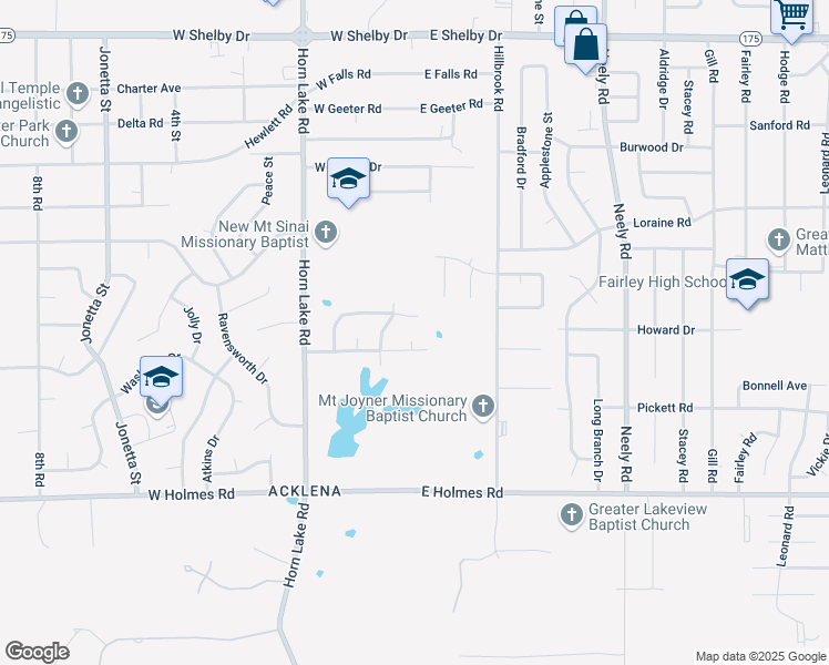 map of restaurants, bars, coffee shops, grocery stores, and more near 5021 Elton Cove in Memphis