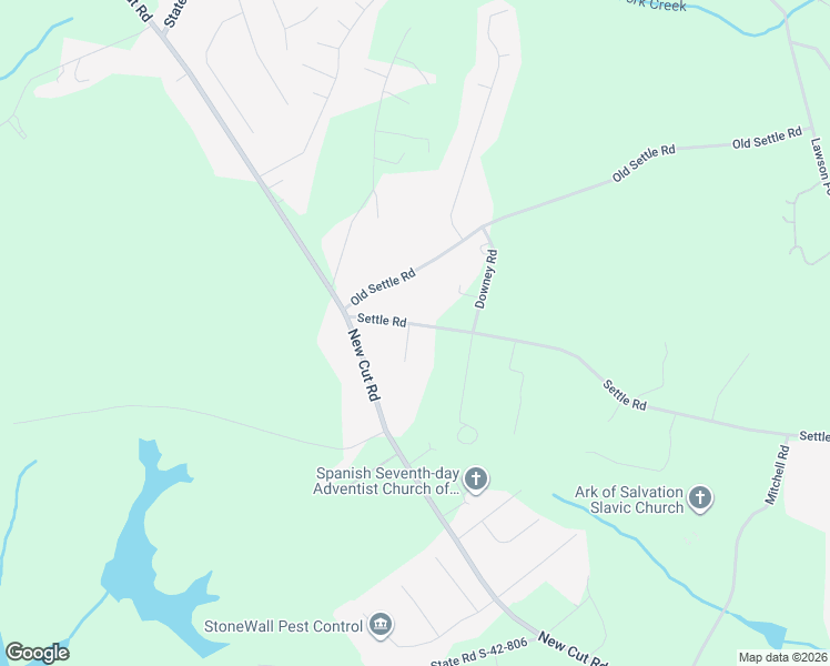 map of restaurants, bars, coffee shops, grocery stores, and more near 1541 Settle Road in Inman