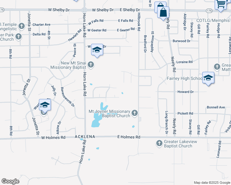 map of restaurants, bars, coffee shops, grocery stores, and more near 5021 Elton Cove in Memphis