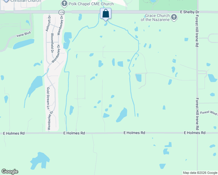 map of restaurants, bars, coffee shops, grocery stores, and more near 5012 Le Chateau Cove in Memphis