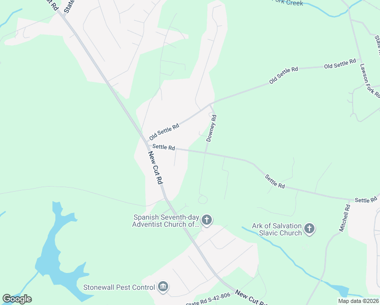 map of restaurants, bars, coffee shops, grocery stores, and more near 1541 Settle Road in Inman