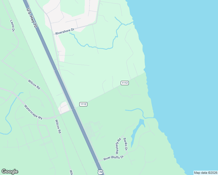 map of restaurants, bars, coffee shops, grocery stores, and more near 208 E Camp Kiro Rd in New Bern