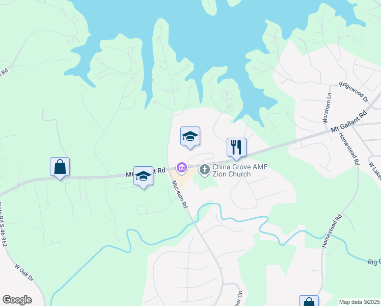 map of restaurants, bars, coffee shops, grocery stores, and more near 4664 Mount Gallant Road in Rock Hill