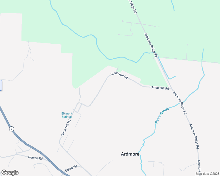 map of restaurants, bars, coffee shops, grocery stores, and more near 25652 Union Hill Road in Ardmore