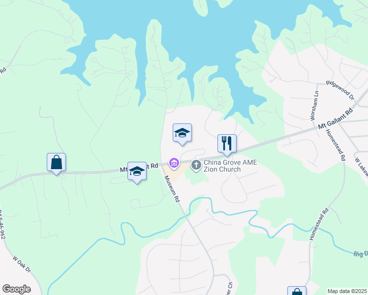 map of restaurants, bars, coffee shops, grocery stores, and more near 4664 Mount Gallant Road in Rock Hill