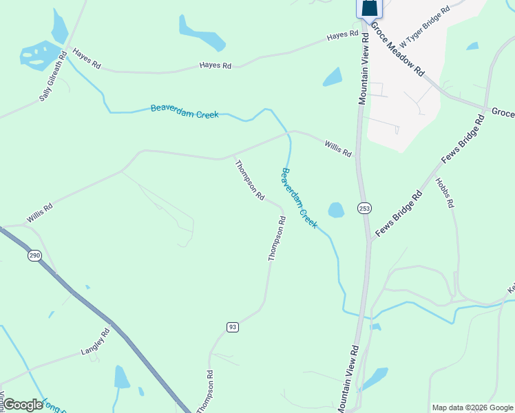 map of restaurants, bars, coffee shops, grocery stores, and more near 425 Thompson Road in Taylors